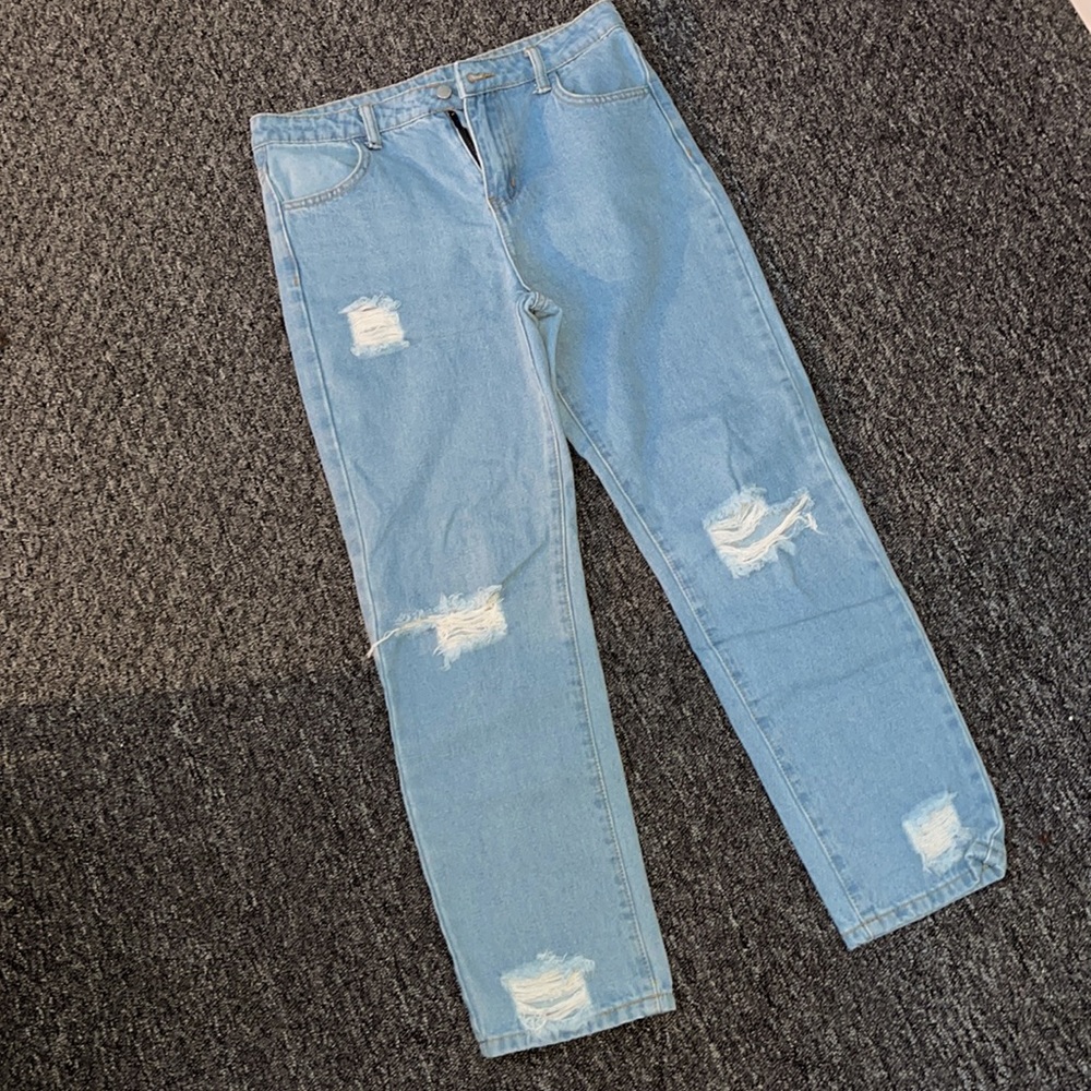 Girls Ripped Jeans - Picture 1 of 1
